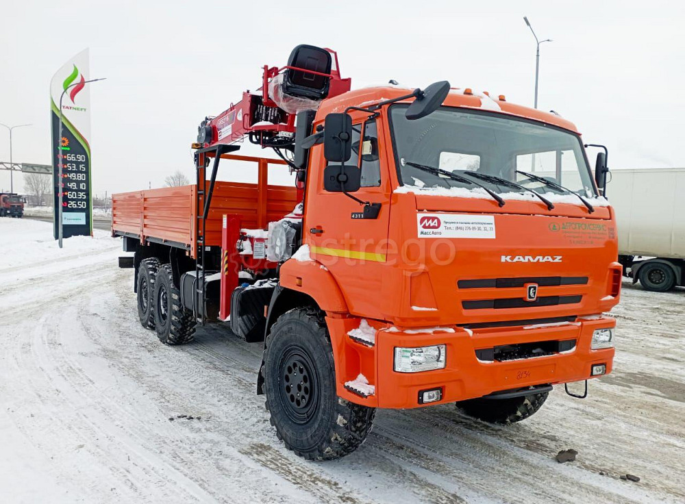 Манипулятор КМУ Kanglim KS 1256G-II на шасси МАЗ 6303А5 Самара - изображение 1