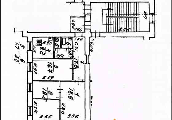 4-комн. квартира, 86.6 м2, 2/3 эт. Санкт-Петербург