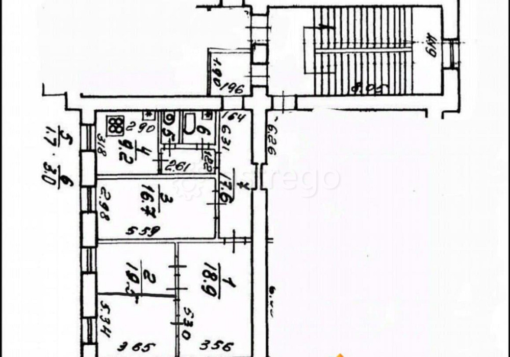 4-комн. квартира, 86.6 м2, 2/3 эт. Санкт-Петербург - изображение 3