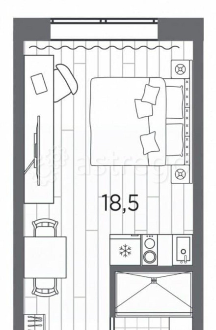1-комн. апарт-ы, 22.3 м2, 4/13 эт. Санкт-Петербург - изображение 1