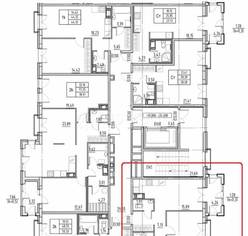2-комн. квартира, 56.9 м2, 6/11 эт. Санкт-Петербург - изображение 4