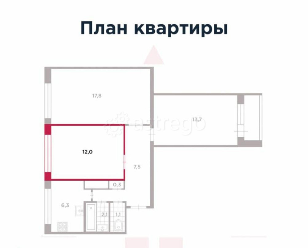 Комната, 12 м2, 4/9 эт. Санкт-Петербург - изображение 2