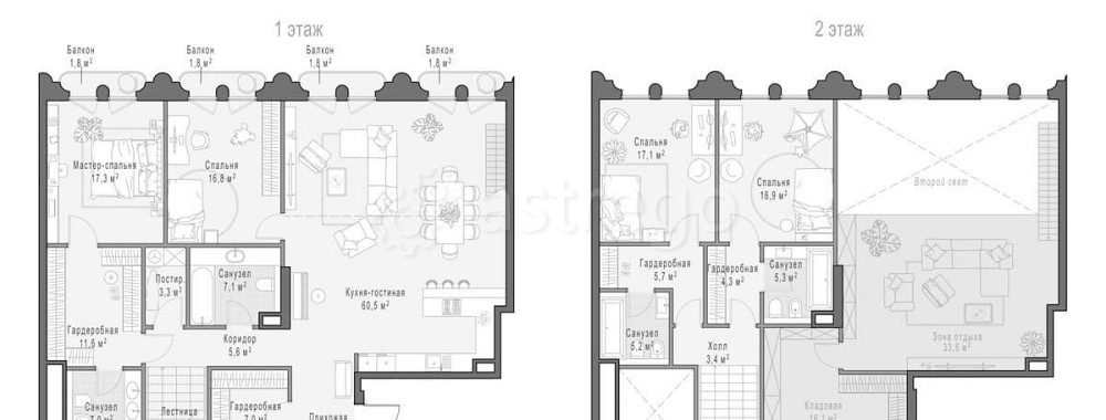 4-комн. квартира, 211.16 м2, 3/12 эт. Москва - изображение 1