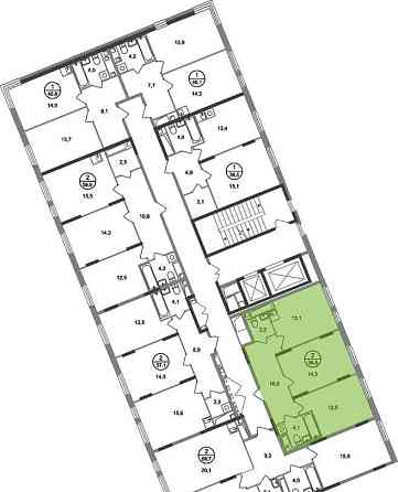 2-комн. квартира, 56 м2, 17/17 эт. Москва