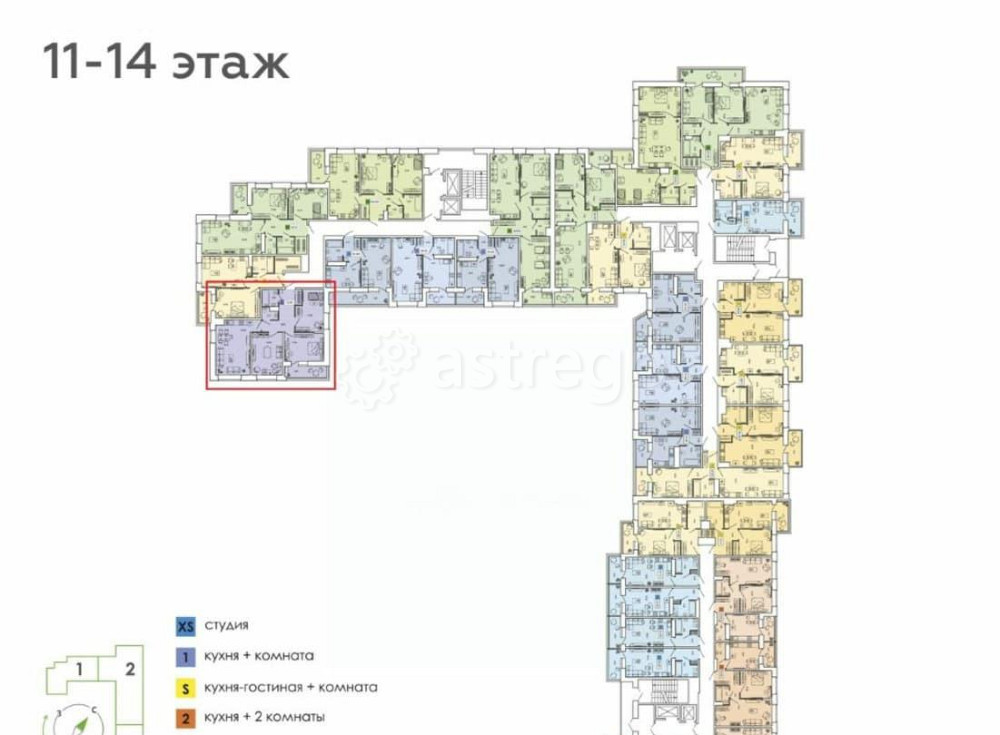 3-комн. квартира, 73.36 м2, 13/16 эт. Архангельск - изображение 7