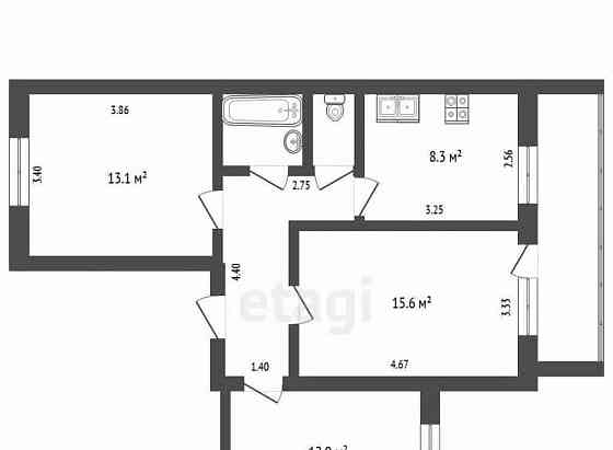 3-комн. квартира, 60.3 м2, 4/6 эт. Ногинск