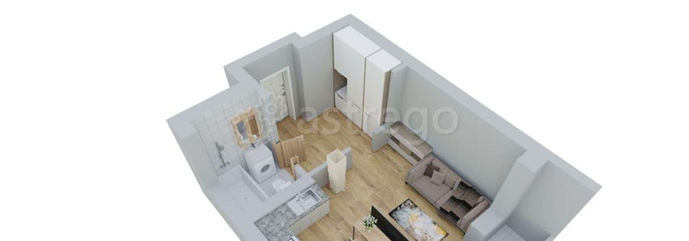 Студия, 33.3 м2, 8/17 эт. Астрахань - изображение 1