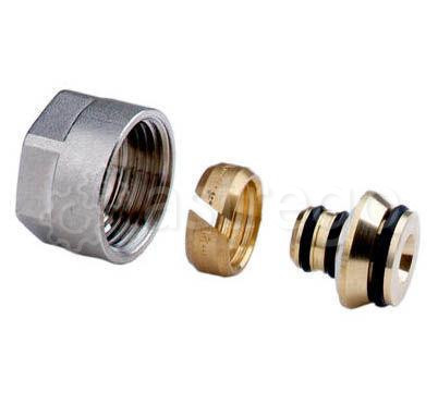 Фитинг резьбовой Евроконус для труб 16*3/4 с кольцами Нижний Новгород - изображение 1