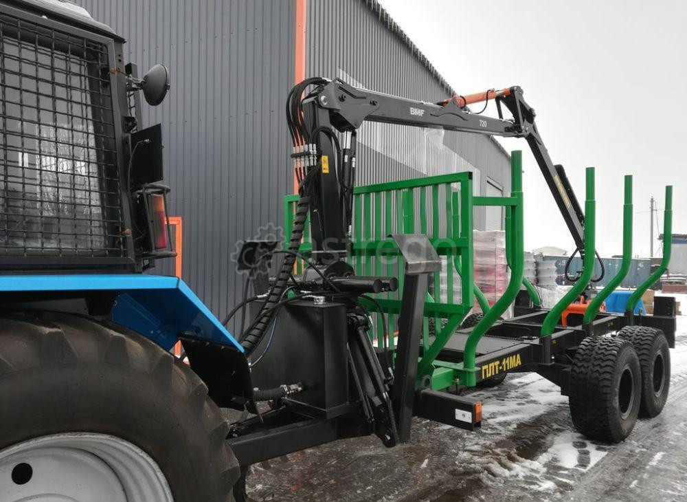 Полуприцеп лесовозный ПЛТ-11МА + манипулятор BMF 720 Санкт-Петербург - изображение 1
