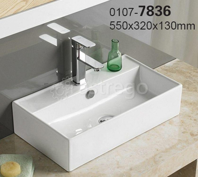 Раковина на столешницу Cerama LUX 7836 (52х32х13) Красноярск - изображение 1