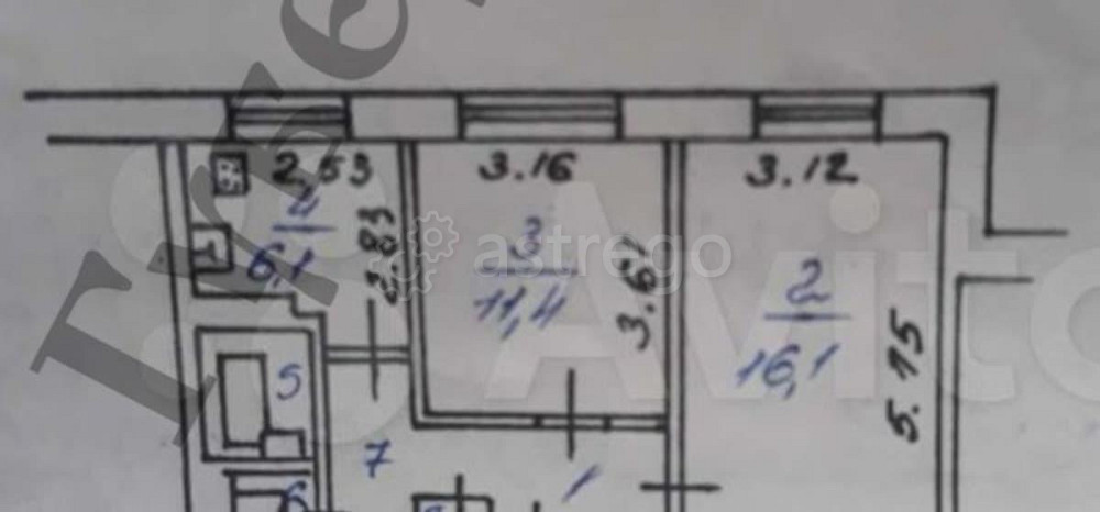 2-комн. квартира, 45 м2, 1/9 эт. Белгород - изображение 4