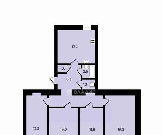 4-комн. квартира, 91 м2, 4/4 эт. Санкт-Петербург