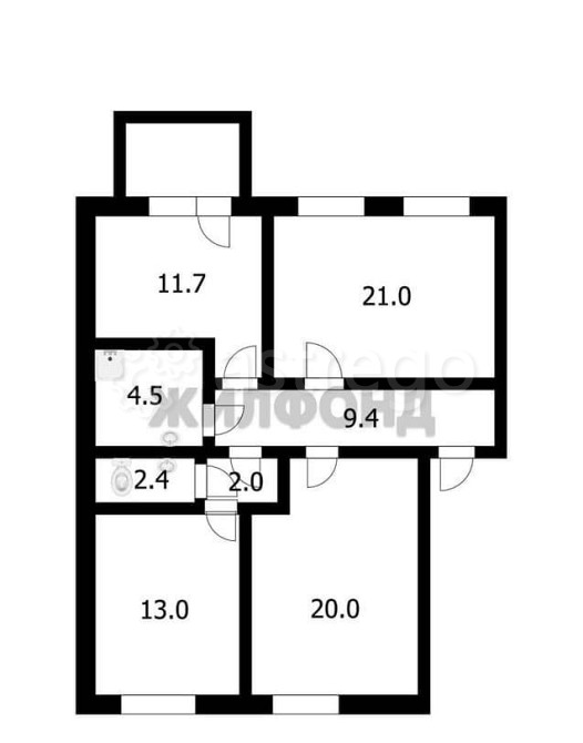 3-комн. квартира, 87.3 м2, 4/5 эт. Красноярск - изображение 9