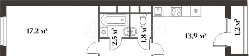 2-комн. квартира, 65.3 м2, 2/6 эт. Красногорск - изображение 1
