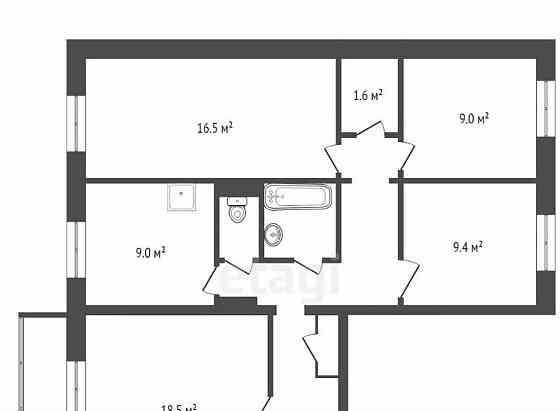 4-комн. квартира, 82.7 м2, 6/9 эт. Красноярск