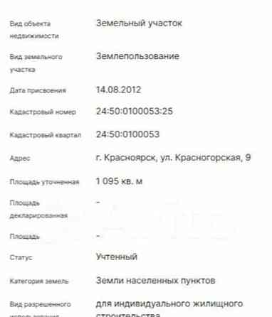 Дом, 27.8 м2, 11 соток, 1 эт. Красноярск