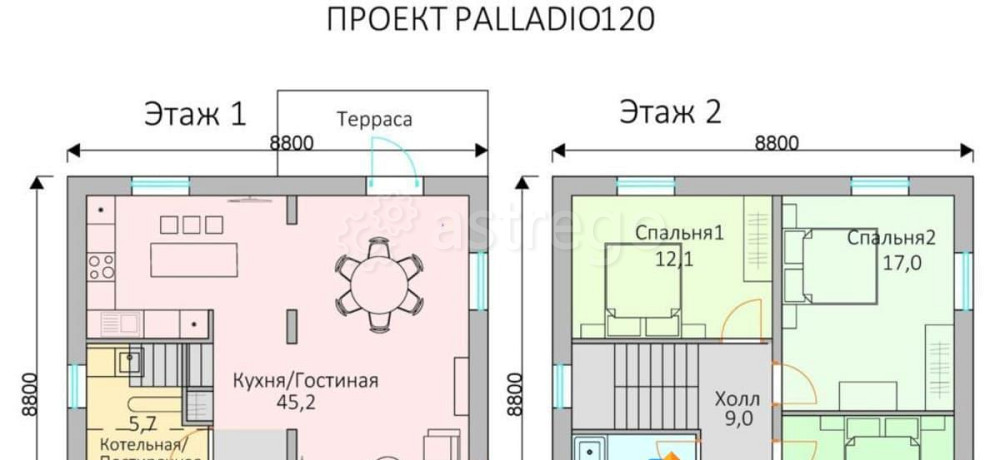 Дом, 120 м2, 4 сотки, 2 эт. Москва - изображение 7
