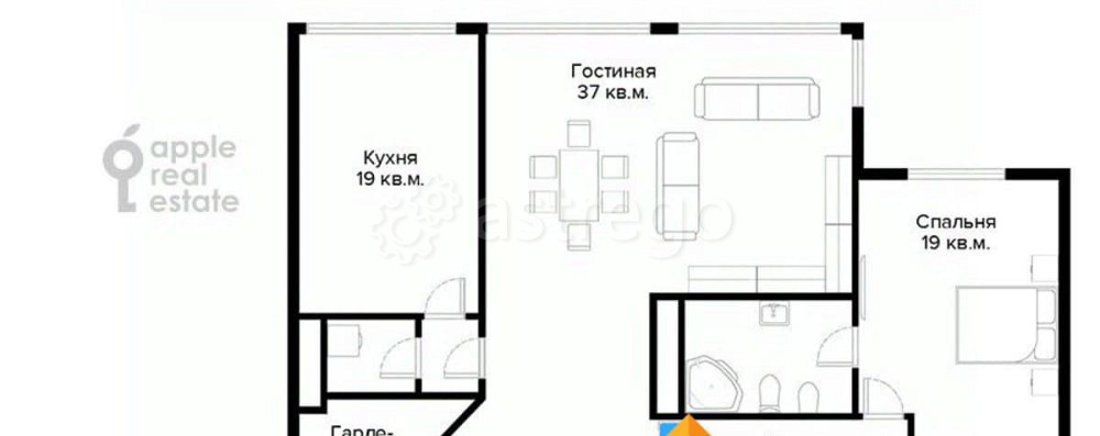 4-комн. квартира, 156 м2, 3/6 эт. Москва - изображение 7