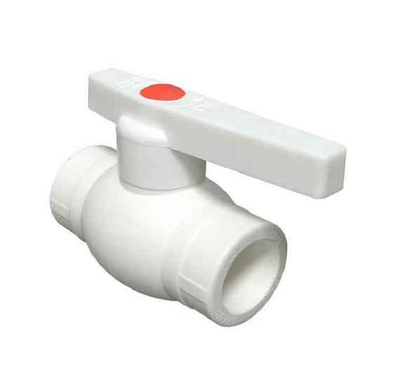 Кран шаровой ф20 белый металлический шар Нижний Новгород