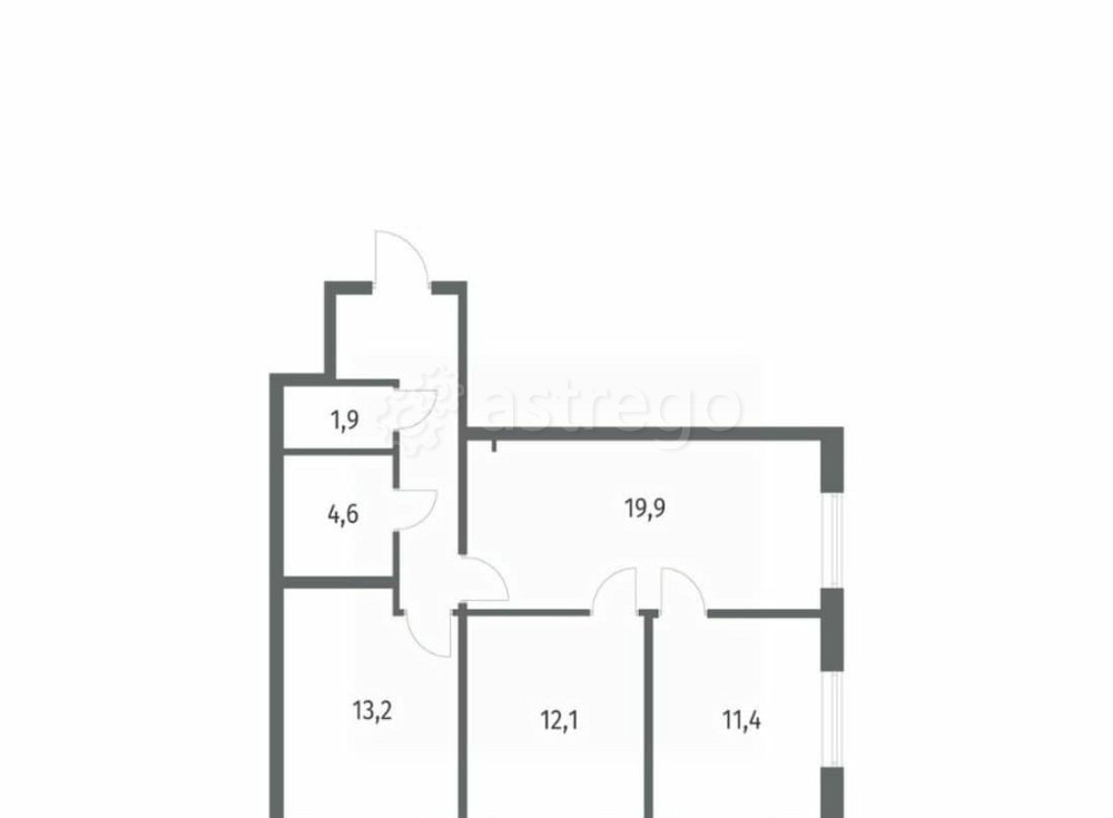 3-комн. квартира, 71.6 м2, 10/12 эт. Санкт-Петербург - изображение 1