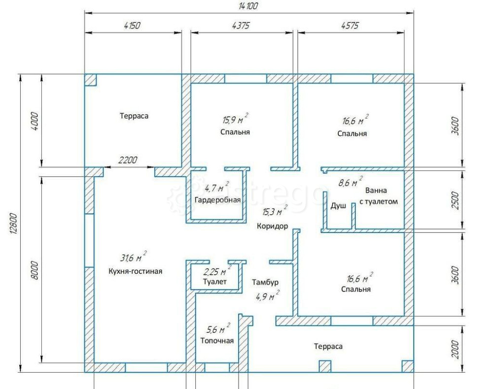 Коттедж, 122 м2, 15 соток, 1 эт. Разумное - изображение 1