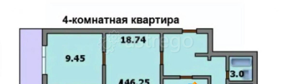 4-комн. квартира, 62.5 м2, 2/9 эт. Москва - изображение 4
