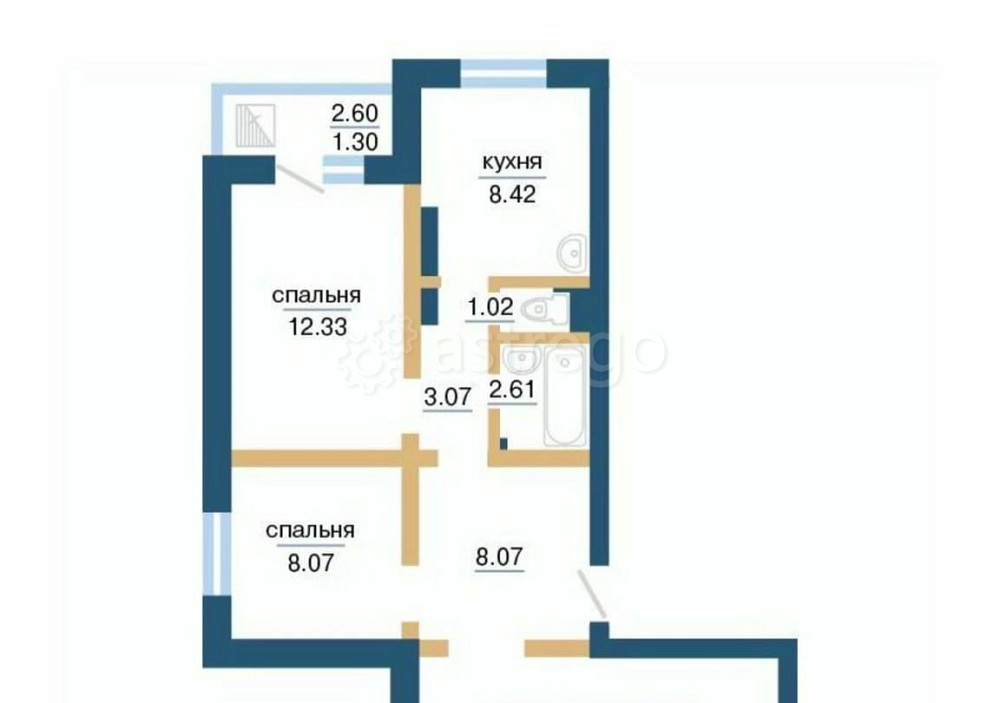 3-комн. квартира, 70.24 м2, 17/17 эт. Красноярск - изображение 6