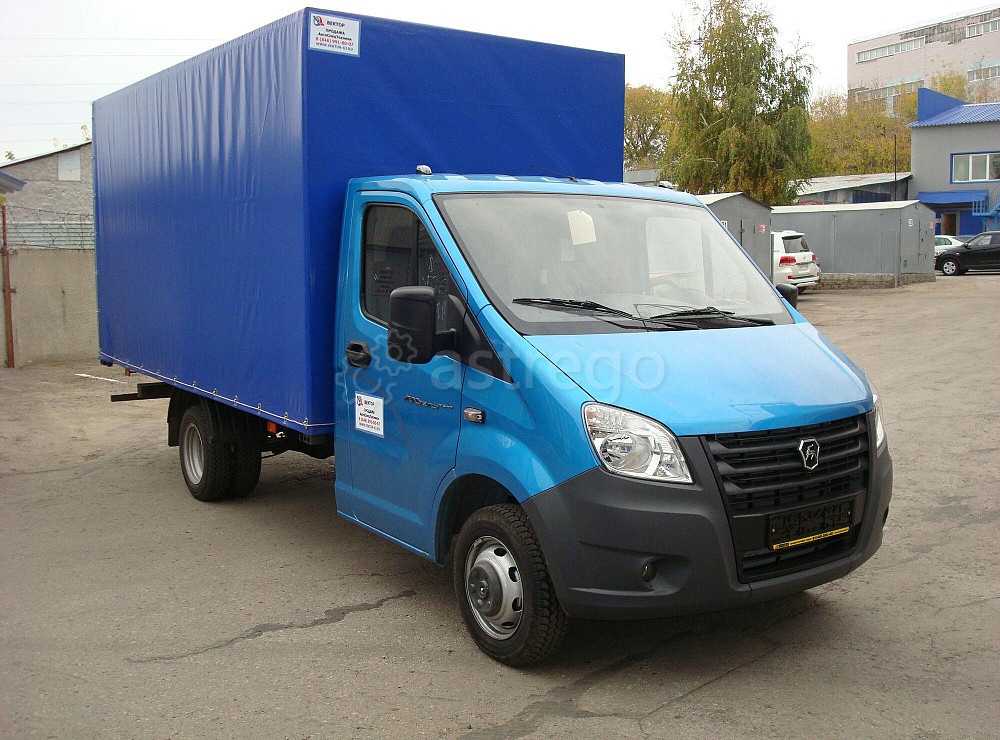 Европлатформа на шасси ГАЗель Next А21R32, 4,1 м, тент+ ворота Самара - изображение 1