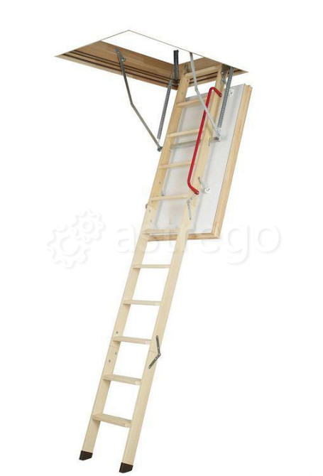 Лестница деревянная чердачная термоизоляционная Fakro 60х120 LTK 280 Воронеж - изображение 1