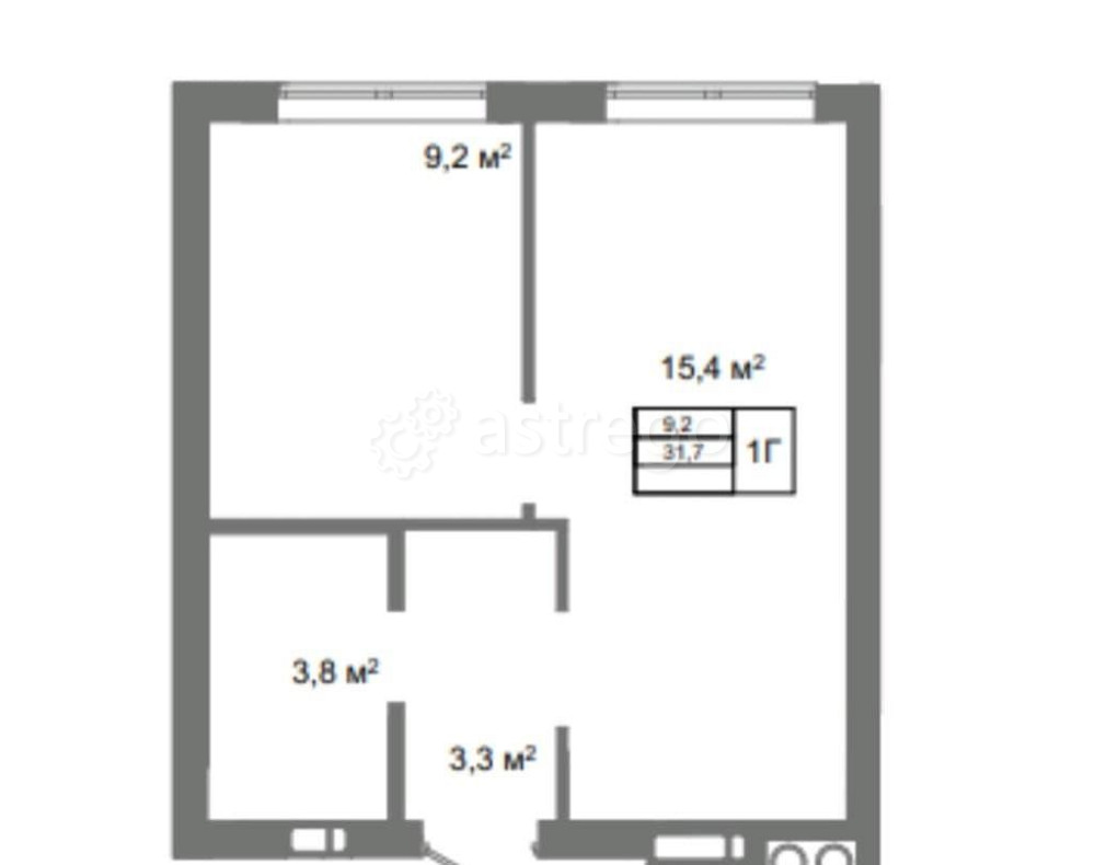 1-комн. квартира, 32 м2, 16/25 эт. Астрахань - изображение 4