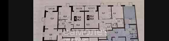 3-комн. квартира, 77.9 м2, 12/24 эт. Люберцы