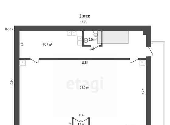 Торговое помещение, 214.9 м2 Котлас