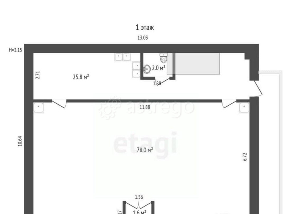 Торговое помещение, 214.9 м2 Котлас - изображение 2