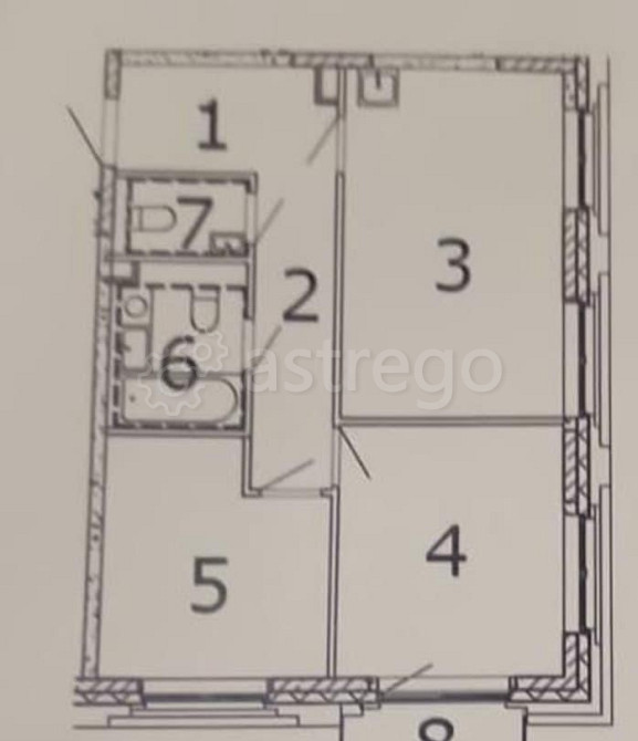 3-комн. квартира, 60 м2, 8/17 эт. Москва - изображение 2