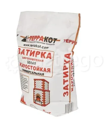 Затирка Терракот белая Жаростойкая 5 кг Краснодар - изображение 1