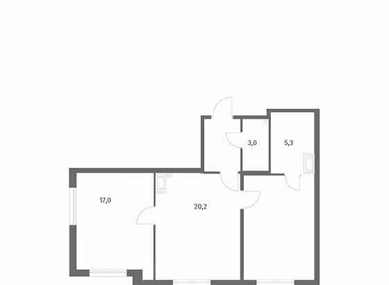 2-комн. квартира, 66.9 м2, 13/13 эт. Санкт-Петербург
