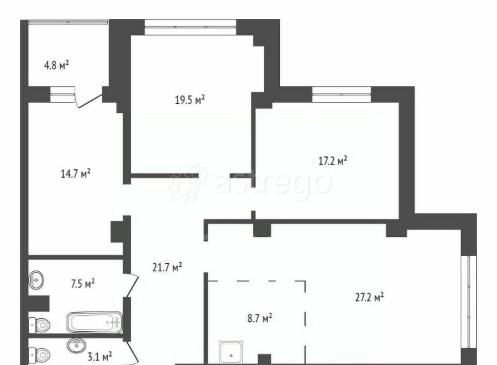 4-комн. квартира, 122.2 м2, 11/24 эт. Красноярск - изображение 4