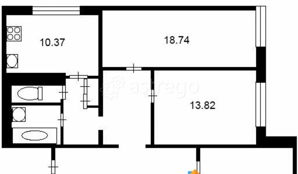 4-комн. квартира, 99.8 м2, 4/22 эт. Москва - изображение 7