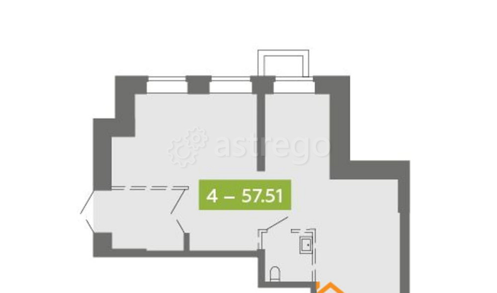Свободного назначения, 57.51 м2 Северодвинск - изображение 1