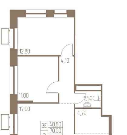 3-комн. квартира, 70 м2, 22/25 эт. Пушкино
