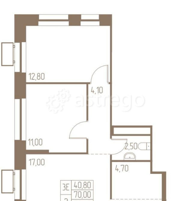 3-комн. квартира, 70 м2, 22/25 эт. Пушкино - изображение 1