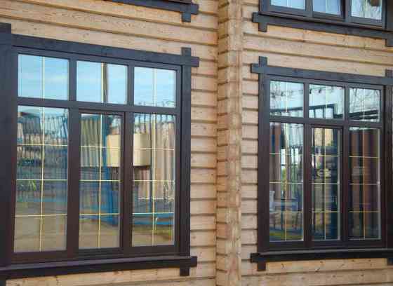 Окно деревянное для дачи 1000х1000 мм Москва