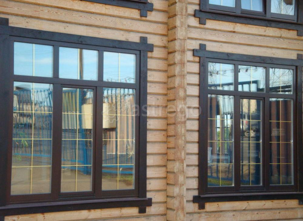 Окно деревянное для дачи 1000х1000 мм Москва - изображение 1