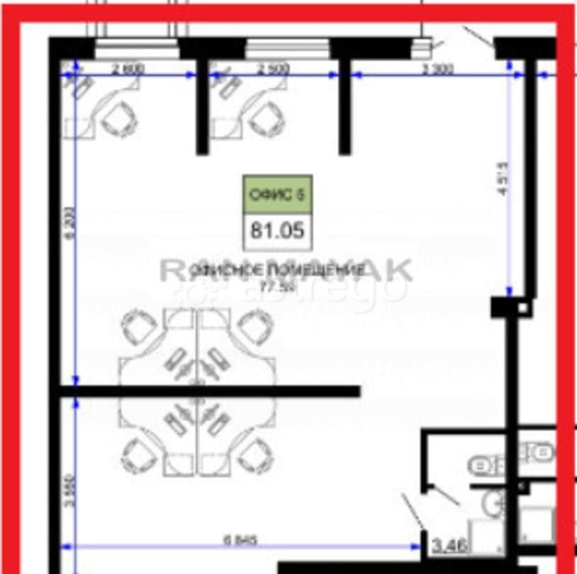 Офис, 81.05 м Майкоп - изображение 2