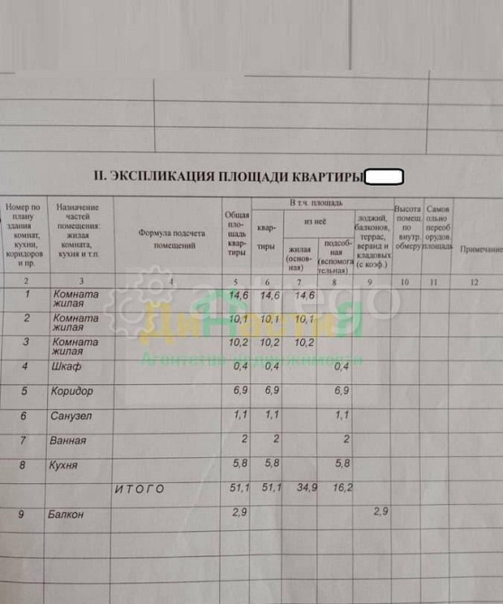 3-комн. квартира, 51.1 м2, 1/5 эт. Белгород - изображение 7