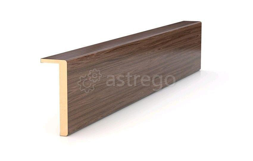 Наличник ПВХ 58х27х10 мм, 6 м, 3047, (упак. 72 м) Новокузнецк - изображение 1