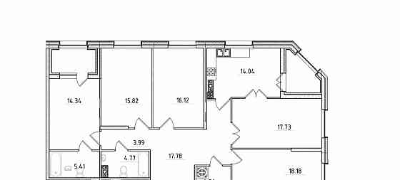 5-комн. квартира, 142 м2, 5/9 эт. Санкт-Петербург