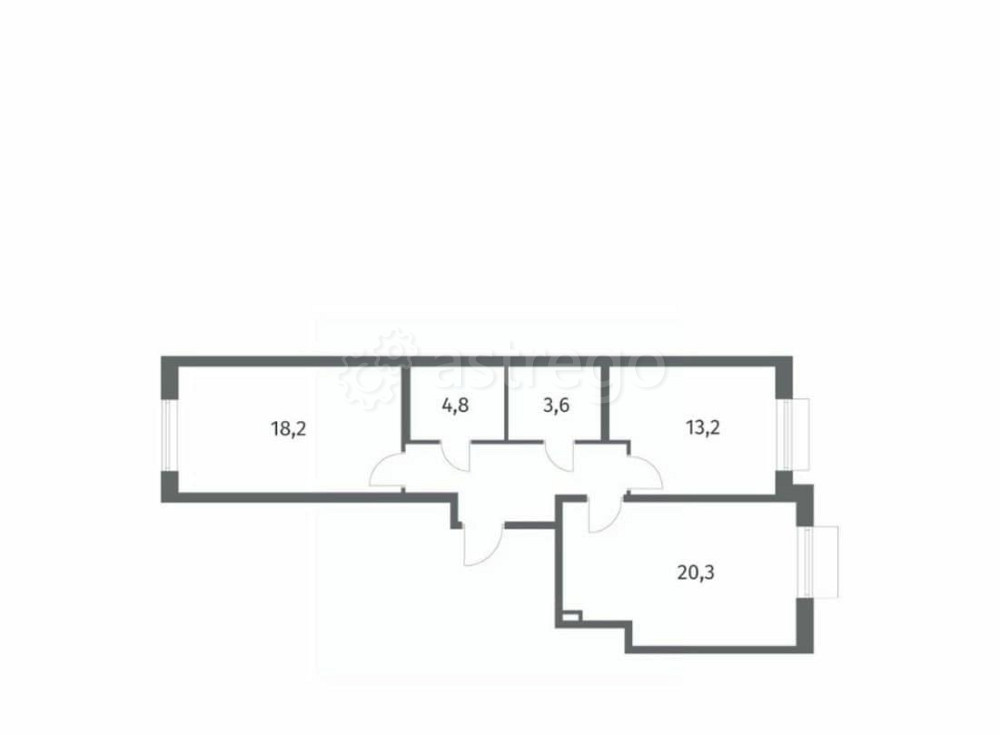2-комн. квартира, 68.1 м2, 6/8 эт. Санкт-Петербург - изображение 1