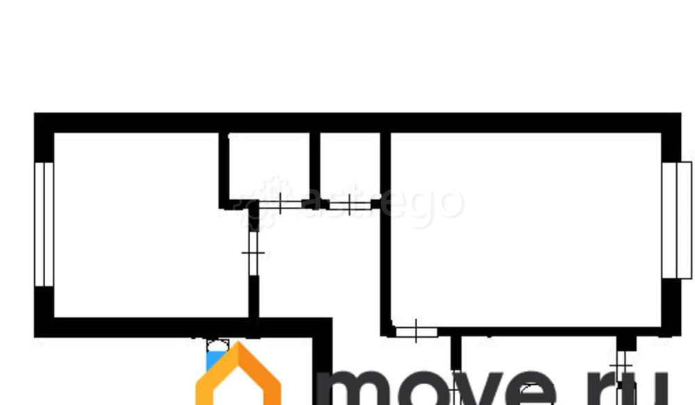 2-комн. квартира, 52 м2, 1/17 эт. Москва - изображение 6