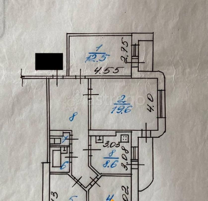 4-комн. квартира, 85.2 м2, 7/17 эт. Белгород - изображение 2